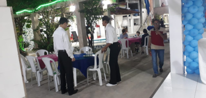 Aniversário de 6 anos - momento especial com equipe AM Garçom & Suporte